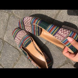 Multicolored tribal flats